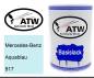 Preview: Mercedes-Benz, Aquablau, 917: 500ml Lackdose, von ATW Autoteile West.