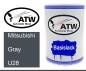 Preview: Mitsubishi, Gray, U28: 500ml Lackdose, von ATW Autoteile West.