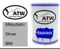 Preview: Mitsubishi, Silver, 889: 500ml Lackdose, von ATW Autoteile West.