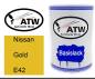 Preview: Nissan, Gold, E42: 500ml Lackdose, von ATW Autoteile West.