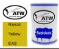 Preview: Nissan, Yellow, EAS: 500ml Lackdose, von ATW Autoteile West.