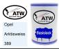 Preview: Opel, Arktisweiss, 389: 500ml Lackdose, von ATW Autoteile West.