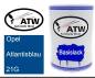Preview: Opel, Atlantisblau, 21G: 500ml Lackdose, von ATW Autoteile West.