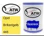 Preview: Opel, Brillantgelb, 445: 500ml Lackdose, von ATW Autoteile West.
