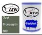 Preview: Opel, Bronzegrün, 802: 500ml Lackdose, von ATW Autoteile West.
