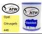 Preview: Opel, Citrusgelb, 446: 500ml Lackdose, von ATW Autoteile West.