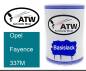 Preview: Opel, Fayence, 337M: 500ml Lackdose, von ATW Autoteile West.