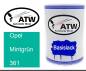 Preview: Opel, Mintgrün, 361: 500ml Lackdose, von ATW Autoteile West.
