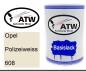 Preview: Opel, Polizeiweiss, 608: 500ml Lackdose, von ATW Autoteile West.