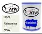 Preview: Opel, Reinweiss, 5WA: 500ml Lackdose, von ATW Autoteile West.