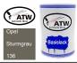 Preview: Opel, Sturmgrau, 136: 500ml Lackdose, von ATW Autoteile West.