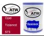 Preview: Opel, Tizianrot, 573: 500ml Lackdose, von ATW Autoteile West.