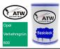 Preview: Opel, Verkehrsgrün, 600: 500ml Lackdose, von ATW Autoteile West.