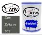 Preview: Opel, Zeltgrau, 601: 500ml Lackdose, von ATW Autoteile West.