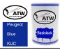 Preview: Peugeot, Blue, KUC: 500ml Lackdose, von ATW Autoteile West.