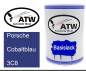 Preview: Porsche, Cobaltblau, 3C8: 500ml Lackdose, von ATW Autoteile West.