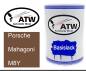 Preview: Porsche, Mahagoni, M8Y: 500ml Lackdose, von ATW Autoteile West.