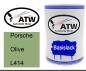 Preview: Porsche, Olive, L414: 500ml Lackdose, von ATW Autoteile West.