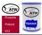 Preview: Porsche, Polorot, 012: 500ml Lackdose, von ATW Autoteile West.