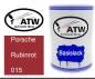 Preview: Porsche, Rubinrot, 015: 500ml Lackdose, von ATW Autoteile West.