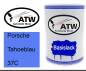 Preview: Porsche, Tahoeblau, 37C: 500ml Lackdose, von ATW Autoteile West.