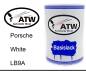 Preview: Porsche, White, LB9A: 500ml Lackdose, von ATW Autoteile West.