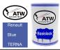 Preview: Renault, Blue, TERNA: 500ml Lackdose, von ATW Autoteile West.