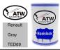 Preview: Renault, Gray, TED69: 500ml Lackdose, von ATW Autoteile West.