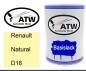 Preview: Renault, Natural, D16: 500ml Lackdose, von ATW Autoteile West.