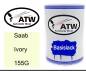 Preview: Saab, Ivory, 155G: 500ml Lackdose, von ATW Autoteile West.