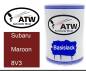 Preview: Subaru, Maroon, 8V3: 500ml Lackdose, von ATW Autoteile West.