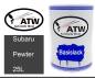 Preview: Subaru, Pewter, 25L: 500ml Lackdose, von ATW Autoteile West.