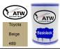 Preview: Toyota, Beige, 489: 500ml Lackdose, von ATW Autoteile West.