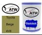 Preview: Toyota, Beige, 4V6: 500ml Lackdose, von ATW Autoteile West.