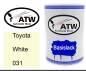 Preview: Toyota, White, 031: 500ml Lackdose, von ATW Autoteile West.