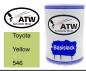 Preview: Toyota, Yellow, 546: 500ml Lackdose, von ATW Autoteile West.