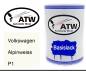 Preview: Volkswagen, Alpinweiss, P1: 500ml Lackdose, von ATW Autoteile West.