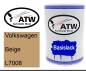 Preview: Volkswagen, Beige, L7008: 500ml Lackdose, von ATW Autoteile West.