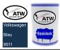 Preview: Volkswagen, Blau, 9511: 500ml Lackdose, von ATW Autoteile West.