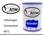 Preview: Volkswagen, Cremeweiss, 9912: 500ml Lackdose, von ATW Autoteile West.