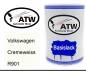 Preview: Volkswagen, Cremeweiss, R901: 500ml Lackdose, von ATW Autoteile West.