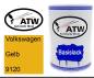 Preview: Volkswagen, Gelb, 9120: 500ml Lackdose, von ATW Autoteile West.