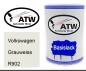 Preview: Volkswagen, Grauweiss, R902: 500ml Lackdose, von ATW Autoteile West.