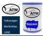 Preview: Volkswagen, Maritimblau, LA5E: 500ml Lackdose, von ATW Autoteile West.