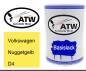 Preview: Volkswagen, Nuggetgelb, D4: 500ml Lackdose, von ATW Autoteile West.