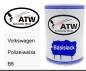 Preview: Volkswagen, Polizeiweiss, B8: 500ml Lackdose, von ATW Autoteile West.