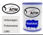 Preview: Volkswagen, Polizeiweiss, L580: 500ml Lackdose, von ATW Autoteile West.