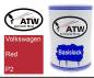 Preview: Volkswagen, Red, P2: 500ml Lackdose, von ATW Autoteile West.