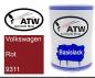 Preview: Volkswagen, Rot, 9311: 500ml Lackdose, von ATW Autoteile West.