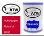 Preview: Volkswagen, Rubinrot, R303: 500ml Lackdose, von ATW Autoteile West.